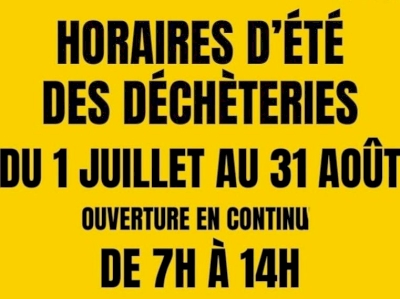 La déchèterie ouverte en continu