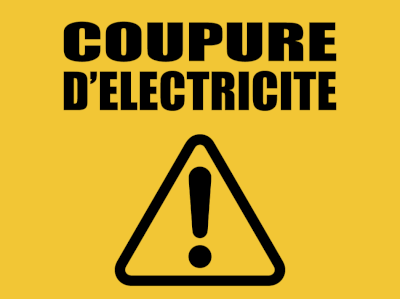 Coupure de courant le 22 octobre 