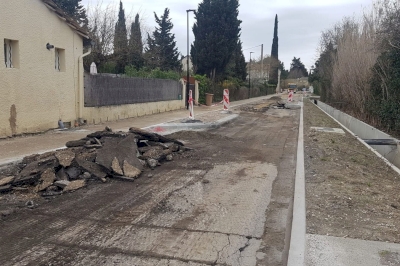 Le chemin de Bouscaron sécurisé