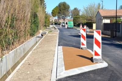 Le chemin de Bouscaron sécurisé